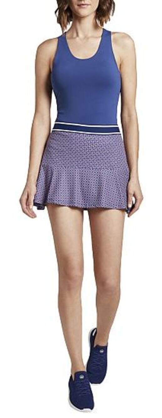 Peter Millar Women's Francoise Court Tennis Skort Skirt Retro Floral Navy Medium - Picture 1 of 8